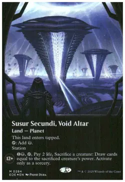 Edge of Eternities #284 Susur Secundi, Void Altar (Borderless) Foil - Image 1