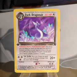 Pokemon Dark Dragonair 33/82 1st Edition Team Rocket WOTC 1999 Vintage LP-MP Exc - Image 1