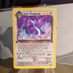 Pokemon Dark Dragonair 33/82 1st Edition Team Rocket WOTC 1999 Vintage LP-MP Exc - Image 2