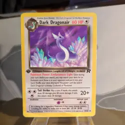 Pokemon Dark Dragonair 33/82 1st Edition Team Rocket WOTC 1999 Vintage LP-MP Exc - Image 3