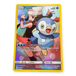 Pokemon TCG Piplup Holo Full Art Cosmic Eclipse Secret Rare Card 239/236 NM - Image 1