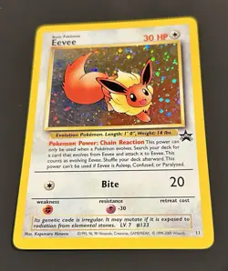 Pokemon TCG Eevee #11 Black Star Holo Promo - Image 2