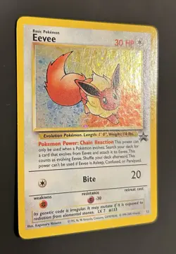 Pokemon TCG Eevee #11 Black Star Holo Promo - Image 3