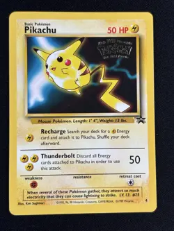 Pokemon Pikachu 04 Wotc Promo Regular 50 HP Movie Promo Basic - Image 1