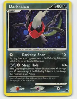 2008 Pokemon, Great Encounters, #4/106 Darkrai, Holo Rare - Image 1