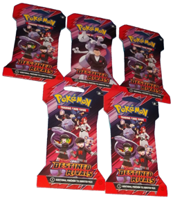 POKEMON TCG: (5) DESTINED RIVALS BLISTER SLEEVE BOOSTER PACKS NISP - Image 1