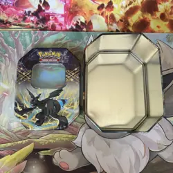 Pokemon TCG 2012 Black & White Zekrom EX Collector's Tin *EMPTY* Vintage - Image 4