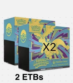 Pokemon TCG Ascended Heros Pokemon Center ETB Lot Of 2 PRESALE PKC - Image 1