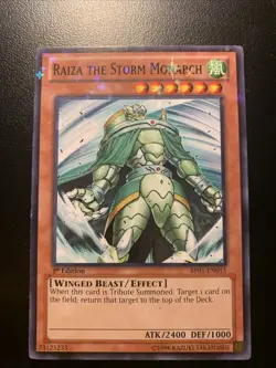 Raiza the Storm Monarch (Starfoil) BP01-EN015 Battle Pack: Epic Dawn 1st Edition - Image 1