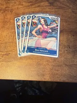 4x Boa Hancock Playset OP13-051 x4 Carrying On His Will One Piece TCG English NM - Image 1