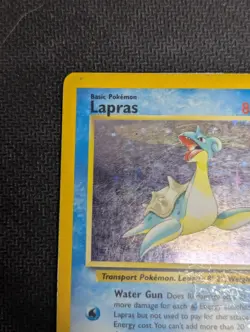 Pokemon TCG Lapras Fossil Holo Unlimited Rare Card 10/62 - MP - Image 5