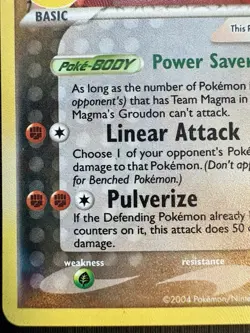 Pokemon TCG: 2004 Team Magma's Groudon 9/95- RARE HOLO- Vintage Pokemon Card - Image 4