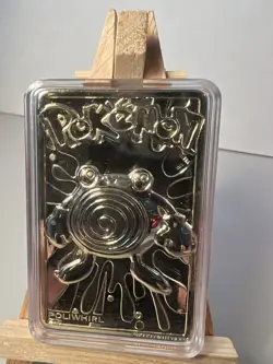 Pokemon Limited Edition 1999 Burger King Poliwhirl 23K Gold Plated Trading Card - Image 2