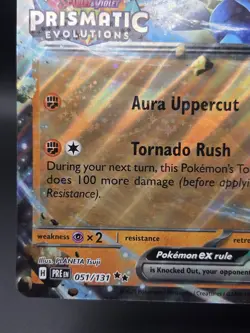 Pokemon Jumbo Lucario ex 051/131 Prismatic Evolutions Stamped NM Oversized Card - Image 4