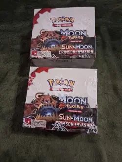 Pokemon Sun and Moon Crimson Invasion Booster Box Card Game - 16381249 820650812491 - Image 1