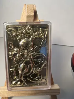 Pokemon 23K Gold Plated Mewtwo Trading Card 1999 Burger King Limited Edition - Image 2