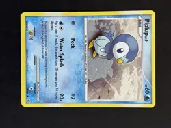Piplup 93/130 Diamond and Pearl Lv 9 Pokemon Card TCG Holo - Image 1