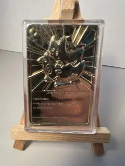 Pokemon 1999 Burger King 23K Gold Plated Card Togepi With Pokeball Case And COA - Image 4