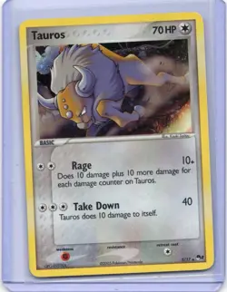 Pokemon Card - Tauros Holo - 5/17 - POP Series 2 - 2005 - Image 1