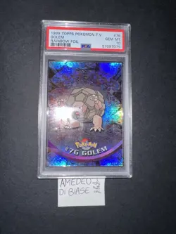 PSA 10 POKEMON TOPPS GOLEM #76 RAINBOW FOIL ENGLISH 1999 - Image 3