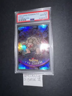PSA 10 POKEMON TOPPS GOLEM #76 RAINBOW FOIL ENGLISH 1999 - Image 4