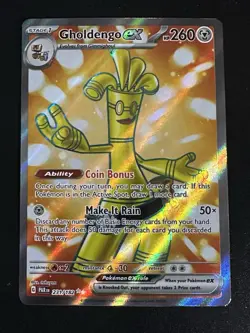 Gholdengo Ex 231/182 Pokemon Paradox Rift Full Art Holo Rare Near Mint - Image 1