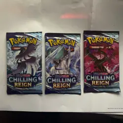 Pokemon - SEALED 3 packs - Chilling Reign Booster Packs - Image 1