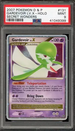 Pokemon Gardevoir Lv.X Secret Wonders Holo Ultra Rare #131 PSA 9 Mint - Image 1