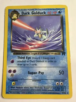 Pokemon TCG Dark Golduck Team Rocket 37/82 Regular LP. - Image 1