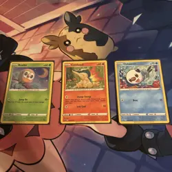 Lot Of 3 Pokemon Promos Rowlet SWSH220 Cyndaquil SWSH221 Oshawott SWSH222 - Image 1