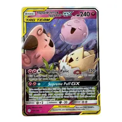 Pokemon Togepi & Cleffa & Igglybuff GX 143/236 Ultra Rare Holo TAG TEAM Sm-Cosm… - Image 1