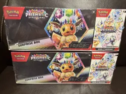 (2) Pokemon Sam's Club Prismatic Evolutions Surprise Box + Booster Bundle Lot ✅✅ - Image 1