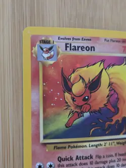Pokemon Jungle Flareon 3/64 Holo WOTC Rare NM/VLP - Image 2