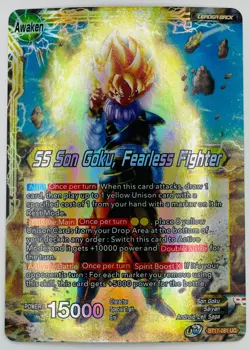 SS Son Goku Fearless Fighter BT17 Leader Foil Dragon Ball Super Card Game | NM - Image 1
