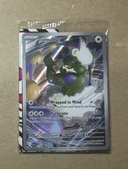 2023 Pokemon Pokemon Center Tornadus Black Star Promo Card 210 Sealed - Image 1