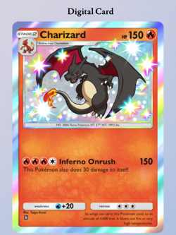 (Digital Card) Charizard Shiny 1⭐, Pokemon TCG Pocket, English - Image 1