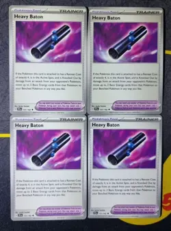 Pokemon Card Heavy Baton - 151/162 ×4 Temporal Forces - Trainer Playset - Image 1