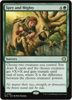x1 Spry and Mighty - Foil R MTG Lorwyn Eclipsed M/NM, English - Image 1