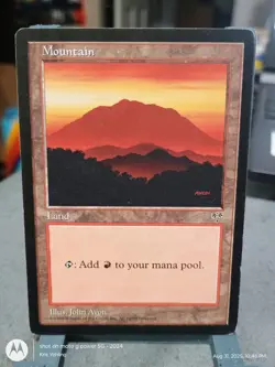 Magic The Gathering: Mirage Mountain (Red) : LP/EX Condition - Image 1