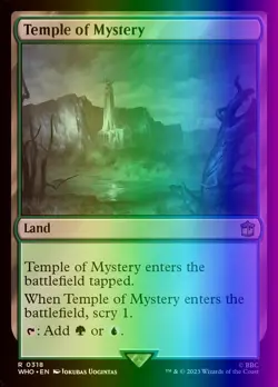 MTG Magic the Gathering Temple of Mystery (318/1448) Doctor Who LP FOIL - Image 1