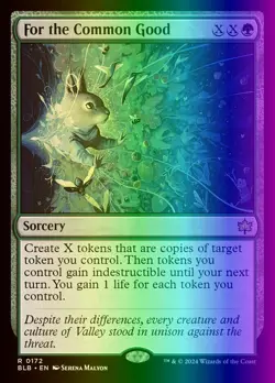 MTG Magic the Gathering For the Common Good (172/427) Bloomburrow LP FOIL - Image 1