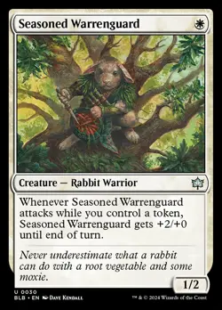MTG Magic the Gathering Seasoned Warrenguard (30/427) Bloomburrow NM - Image 1