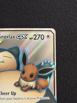 Pokemon Eevee & Snorlax GX Tag Team 171/181 Team Up Full Art Ultra Rare NM/M - Image 4