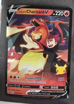 Pokemon Lance's Charizard V SWSH133 Promo NM - Image 1