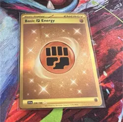 Pokemon Basic Fighting Energy 258/198 SV01: Scarlet & Violet Secret Rare Holo - Image 1