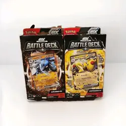 Pokemon TCG ex Battle Decks Box Ampharos & Lucario ex Sealed New Set of 2 820650852282 - Image 1