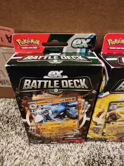Pokemon TCG ex Battle Decks Box Ampharos & Lucario ex Sealed New Set of 2 820650852282 - Image 2