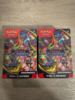 2x Pokemon Fatale Flammen Booster Bundle Deutsch Neu Ovp Sealed 2 Stuck - Image 1