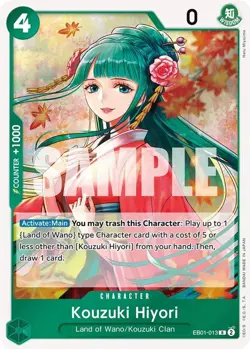 One Piece Kouzuki Hiyori (EB01-013/101) EB01 Memorial Collection NM FOIL - Image 1