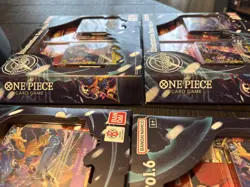 Lot of 4 One Piece Illustration Box Sets! Vol. 6, OP-13 & PRB-02, New/Sealed!! - Image 4